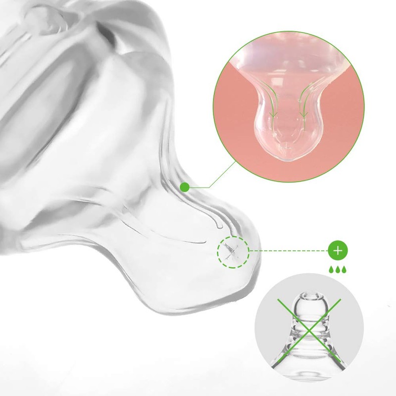 Haakaa Nipple Shield for Breastfeeding with Latch Difficulties Cracked Flat