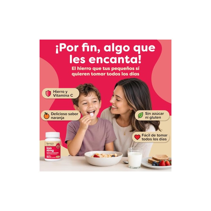 RENZO’S - Iron Strong suplemento de hierro para niños con