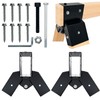 2 PCS 2x4 Target Stand Brackets,Heavy Duty Steel A-Frame Swing