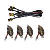 UHANBUT 4PCS Car LED Grille Lights, Bright Waterproof Car Bumper