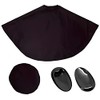 hananail Hair Dye Cape 3-piece Set, Set of 2, Black,