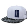 DECKY Bandanna Trucker Caps, White/Black