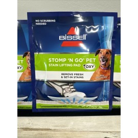 Bissell Stomp 'n Go Pet Stain Lifting Pad+ OXY 5 Pack Discontinued New Sealed