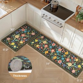 GENIMO Kitchen Mats for Floor 2PCS, Cushioned Kitchen Rugs Non Slip Washable,...