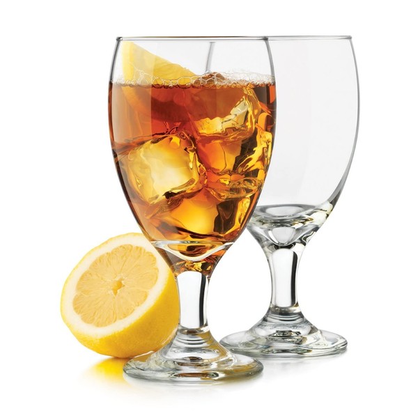 Libbey 16 Ounce Occasions Classic Goblet Glass, Clear, 4-Piece