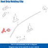 OAUTOO 10pcs Roof Drip Molding Clip Windshield Side Trim Clips
