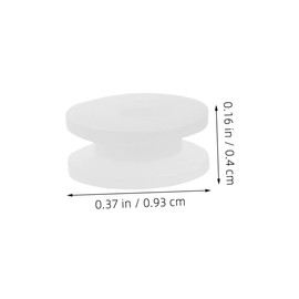 Abaodam 60pcs Plastic Pulley Gear Car Parts Plane Models Easy Installation High Transmission Efficiency Versatile Educational Accessories White