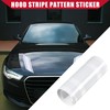 Hihaha Hood Stripe Pattern Sticker/Outer for Car/Durable / 1 Pcs