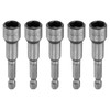 sourcing map 5pcs Hex Nut Driver Drill Bit 10mm Metric