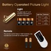 Concepdesigns Picture Light, Battery Operated Picture Light, Dimmable Wireless Picture