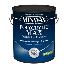 Minwax® Polycrylic® Max, Ultra Flat, Clear, 1 Gallon
