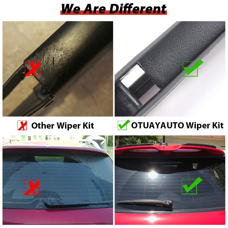 Trasera para Coche Parabrisas Limpiaparabrisas Brazo y hoja Set para