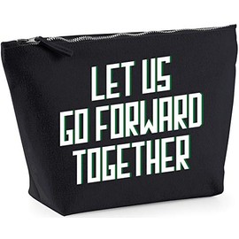Hippowarehouse Let us go forward together printed make up cosmetic wash bag 18x19x9cm