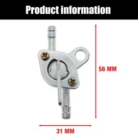 6mm Fuel Tap Switch, Aluminum Fuel Shut Off Valve, Motorcycle Fuel Tank Tap for 90 110 120 125 140 Pit Dirt Quad Motorcycle Replacement Accessories