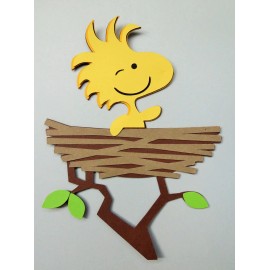 Charlie Brown Woodstock Bird Paper Die Cut Scrapbook Embellishment