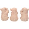 Nemesis Now Three Wise Pigs Figurine 11cm Pink