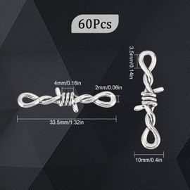 SUNNYCLUE 1 Box 60Pcs Knot Charms Bulk Infinity Link Charm Tibetan Style Celtic Symbol Love Hope Charm Connector Charms for Jewelry Making Charms DIY Necklace Earring Crafts Women Adults Supplies