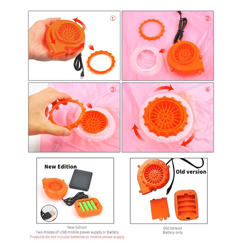 RHYTHMARTS Inflatable Costume Fan Costume Accessories for Adult Kids