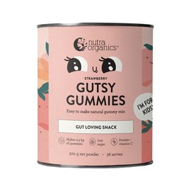 Nutra Organics Gutsy Gummies Powder Strawberry 300g