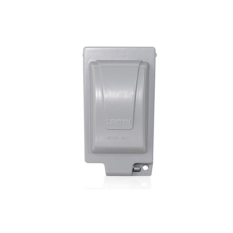 Leviton Outlet Box, Extra Duty While-In-Use Cover Includes Inserts for