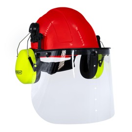 JORESTECH Safety Cap-Style Hard Hat Kit with Iron Plastic Face Shield and Earmuffs