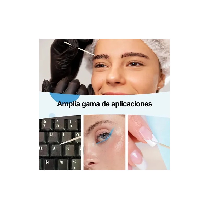 2000pzas Hisopo Madera Algodón Limpiador Maquillaje Multiuso