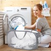 Durable Collapsible Laundry Baskets, Mesh Pop Up Laundry Hamper with