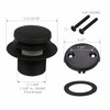 Black Tubular Tub Drain Kit 1-1/2" Brass Pipe with Tip-Toe