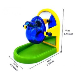 PetPhindU Rat Enrichment Toys, Rat Interactive Foraging Toys Intelligence Growth Rat Enrichment Puzzle Games Treat Dispensing Slow Feeder for Rat Cage Toy Bird Foraging Toy (Green,One Size)