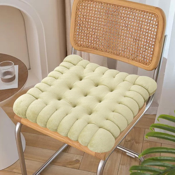 ABREEZE Throw Pillow Cookie Cushion Light-Green Cartoon Cushion Simple Modern