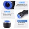 Pneumatic Connectors,10mm to 8mm Pneumatic Fittings Push in Straight Double