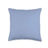 Simple Chic Solid Color Light Periwinkle Blue Throw Pillow