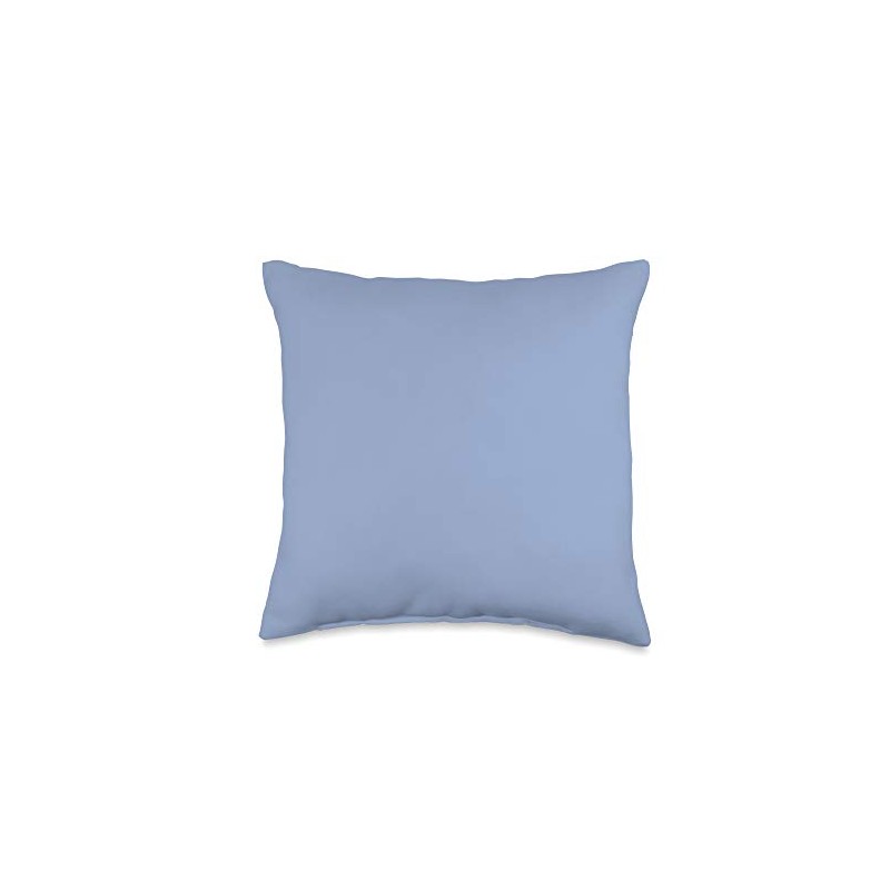 Simple Chic Solid Color Light Periwinkle Blue Throw Pillow