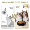 Karibiber Natural Marble Dog Bowl, 5lbs Non Slip Dog Food