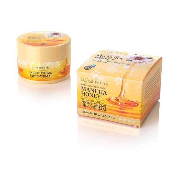 Wild Ferns Manuka Honey Ultra Moisturising Night Creme- Normal To Dry 100ml (New)