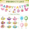 Easter Decorations Indoor Happy Easter Banner Garland Easter Bunting Balloons