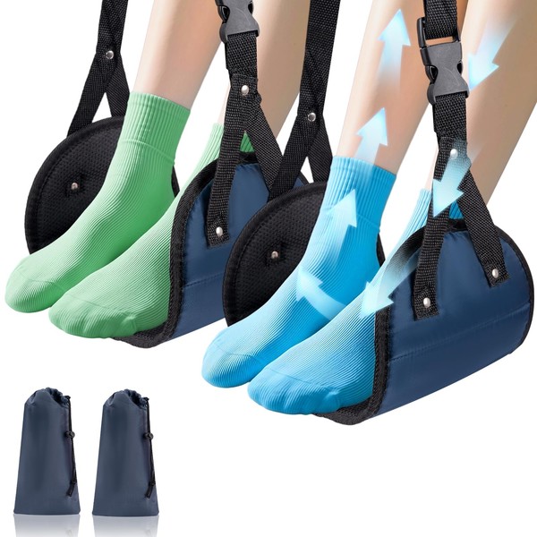 Foot Hammock for Plane Travel, 2-Pack Perfect Airplane Foot Hammock