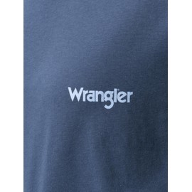 Wrangler Women's Short Sleeve Graphic Tee and Printed Pants Pajama Sleep Set, Dark Denim/Geo