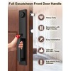 Tinewa Front Door Lock Set, Full Escutcheon Front Door Handle