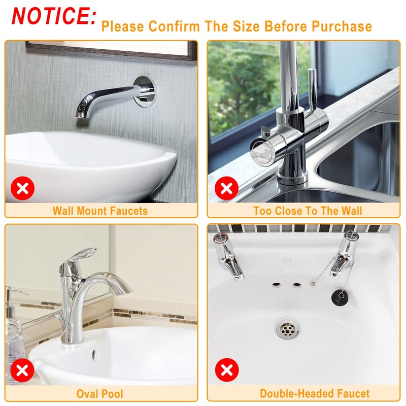 Sink Splash Guard, Silicone Sink Faucet Mat Sink Accessories Faucet