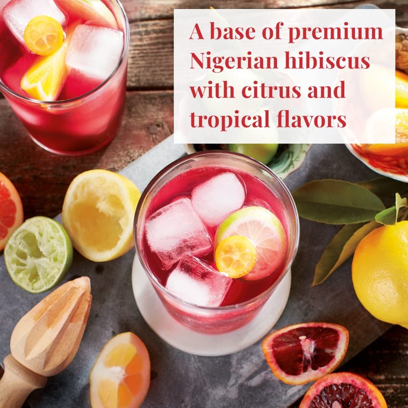 The Republic of Tea – Hibiscus Sangria Iced Herbal Tea,