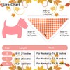 UP URARA PUP Fall Dog Bandana – Orange Gingham Plaid