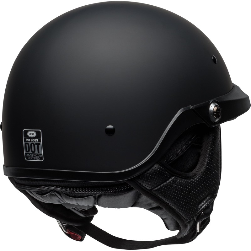 Bell Pit Boss Open-Face Motorcycle Helmet (Solid Matte Black, XXX-Large)