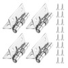 Pack of 4 Spring Hinges Self-Opening, 304 Stainless Steel Self-Closing