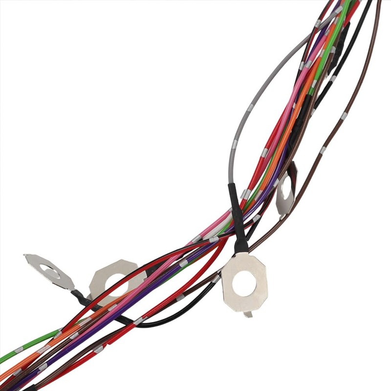 Hybrid Battery Wire Harness with Stainless Bus Bars & Flange