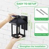 CYHKEE 2 Pack Solar Wall Lanterns Outdoor with 3 Modes,