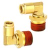 ZYINING 2PCS Brass Air Fittings Elbow, 1/4" Tube OD x