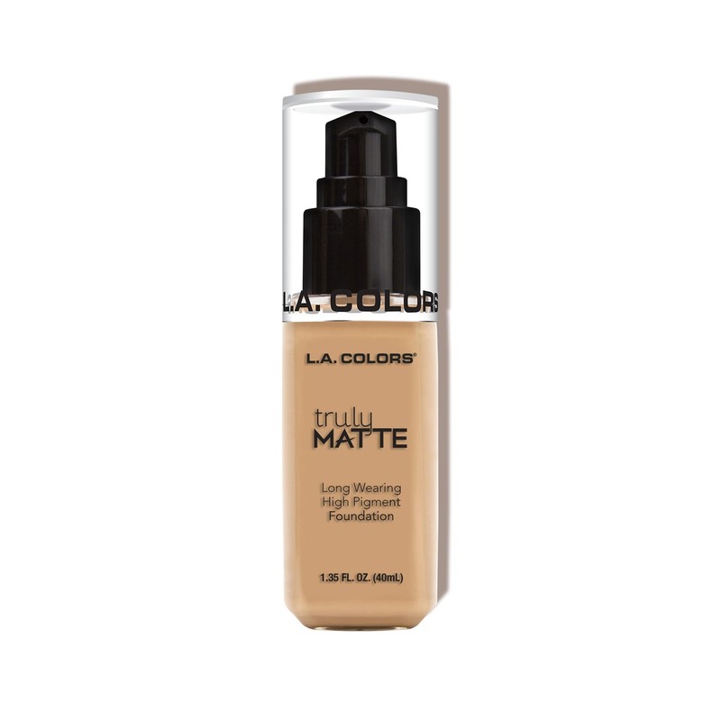 L.A. COLORS Truly Matte, Maquillaje líquido, Color Natural, Tono CLM352,