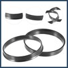 VekAuto 70.1mm to 66.1mm Universal Car Hub Centric Rings Black