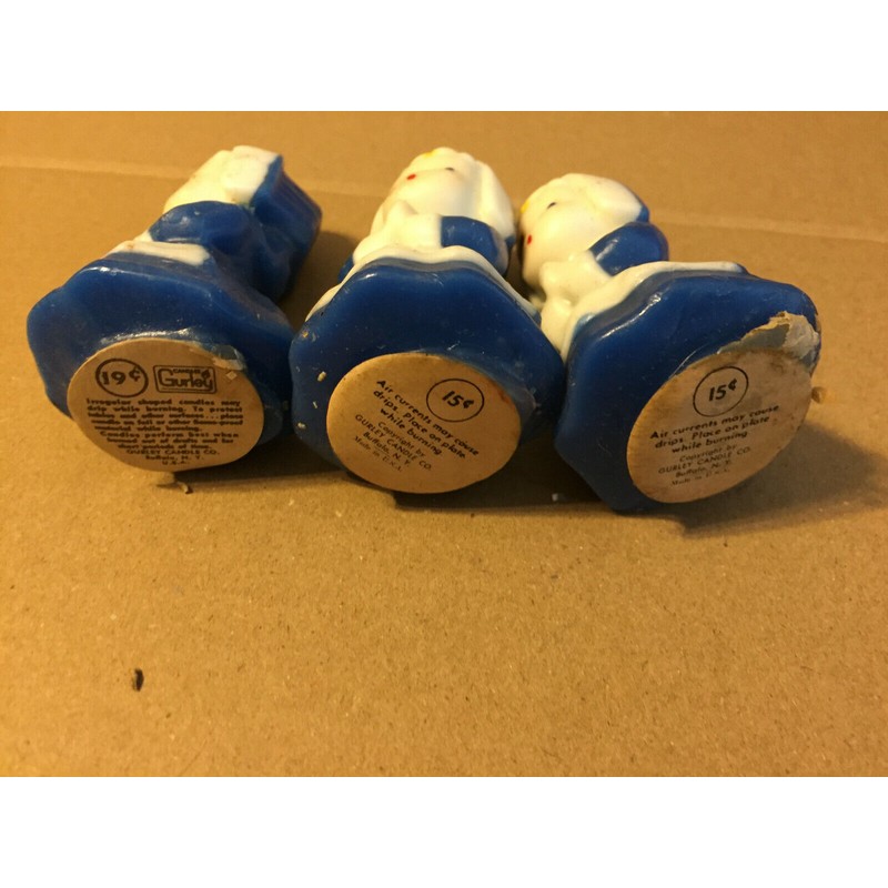 Gurley's VINTAGE GURLEY MINI PILGRAMS CANDLES 3" 3CT